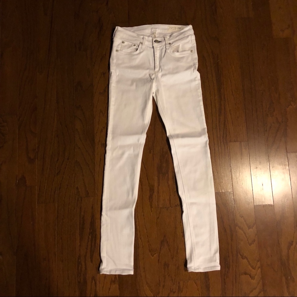 Rag & bone white skinny jeans